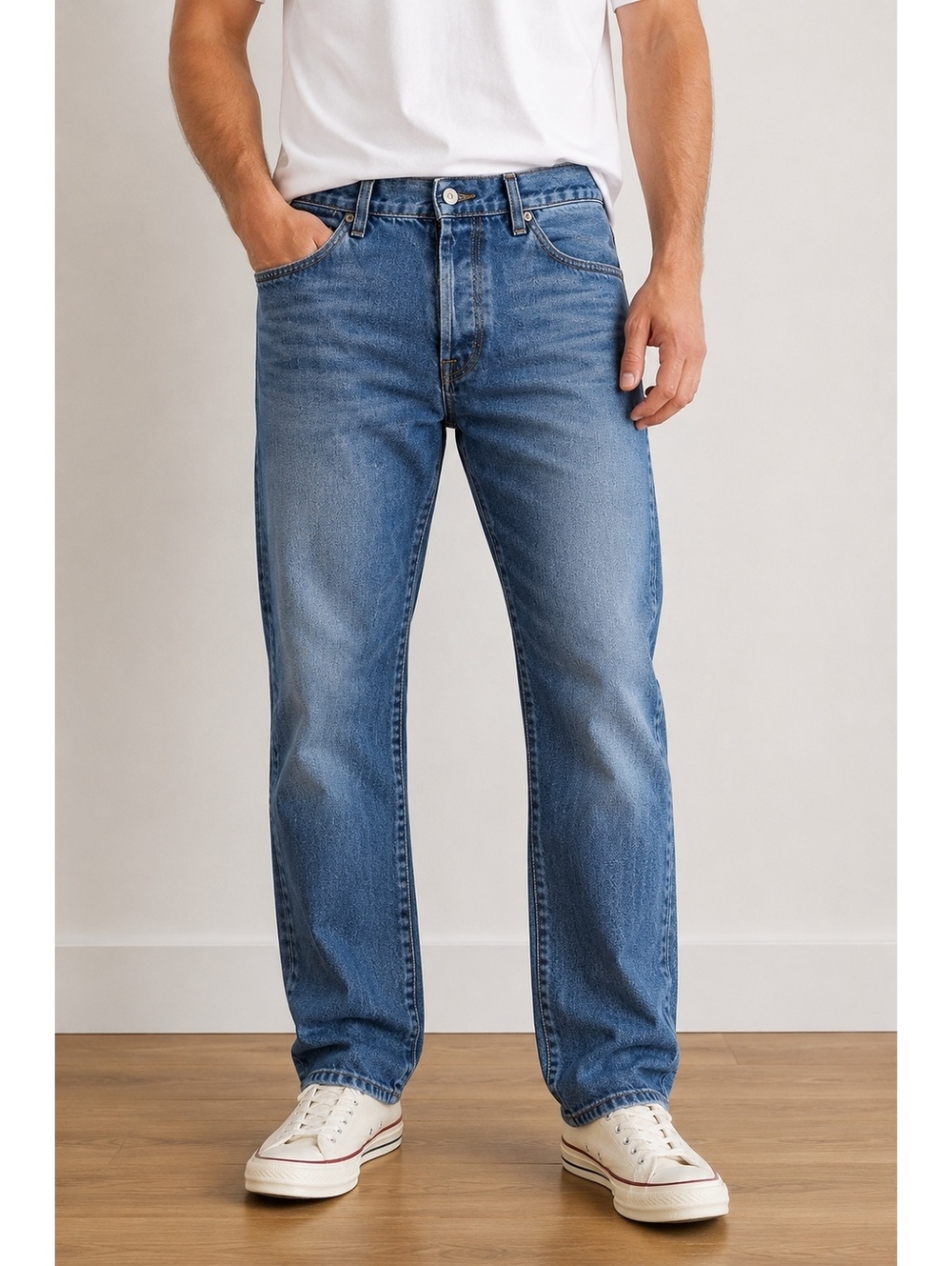 7 For All Mankind Standard Straight Leg Button Fly Jeans Men’s 31 Medium Wash